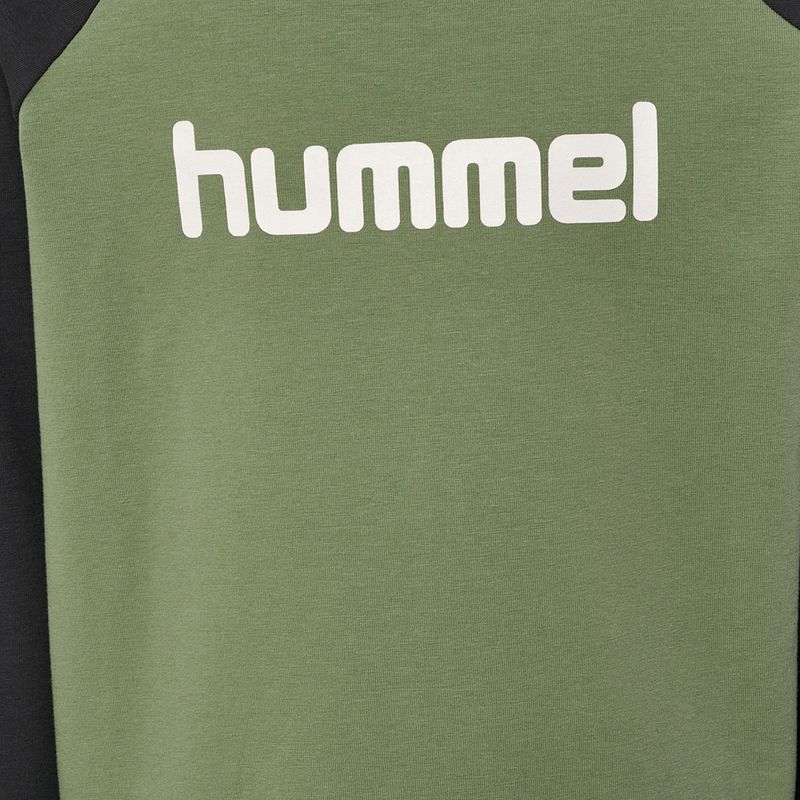 Hummel Boys t-shirt LS oil green 