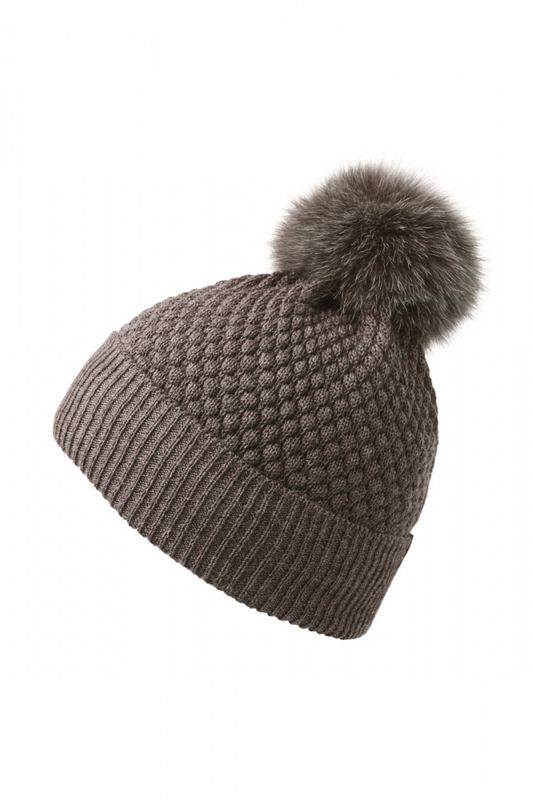 MP Oslo chunky beanie sienna brown melange