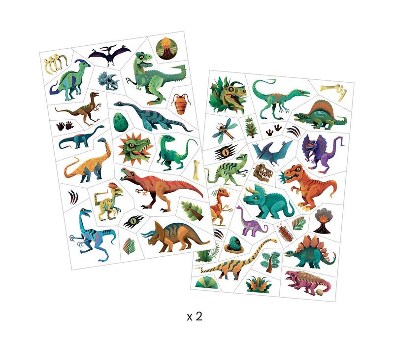 Djeco tattoveringer dinosaurer