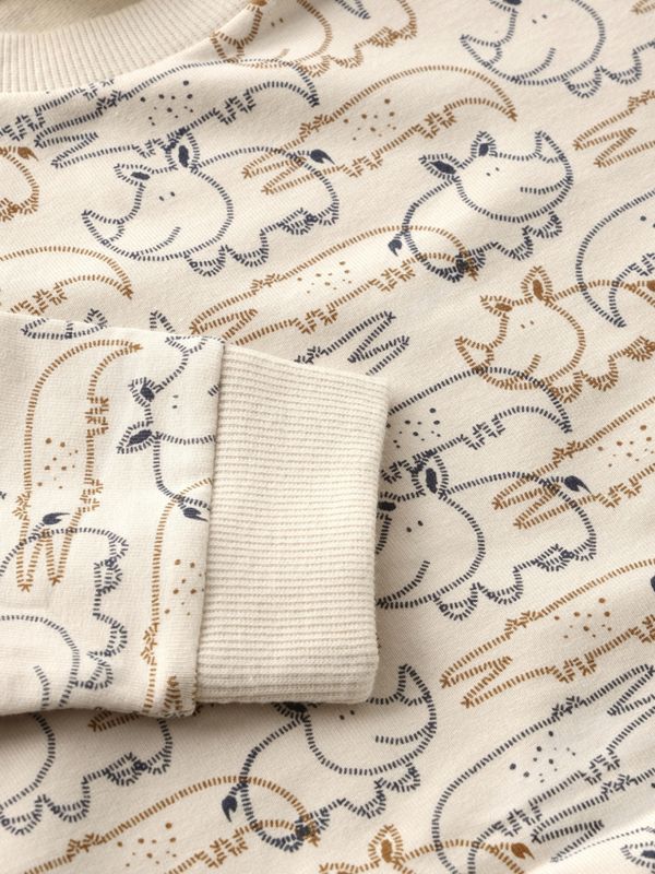 Minymo sweater white swan