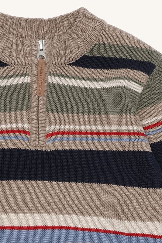 Hust & Claire Pelle knitstripe biscuit