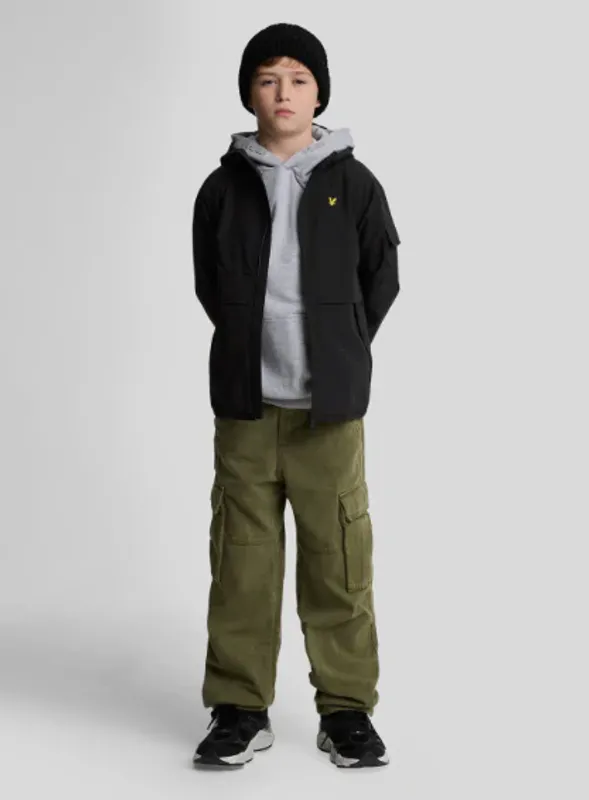 Lyle & Scott hooded windbreaker jacket dark navy