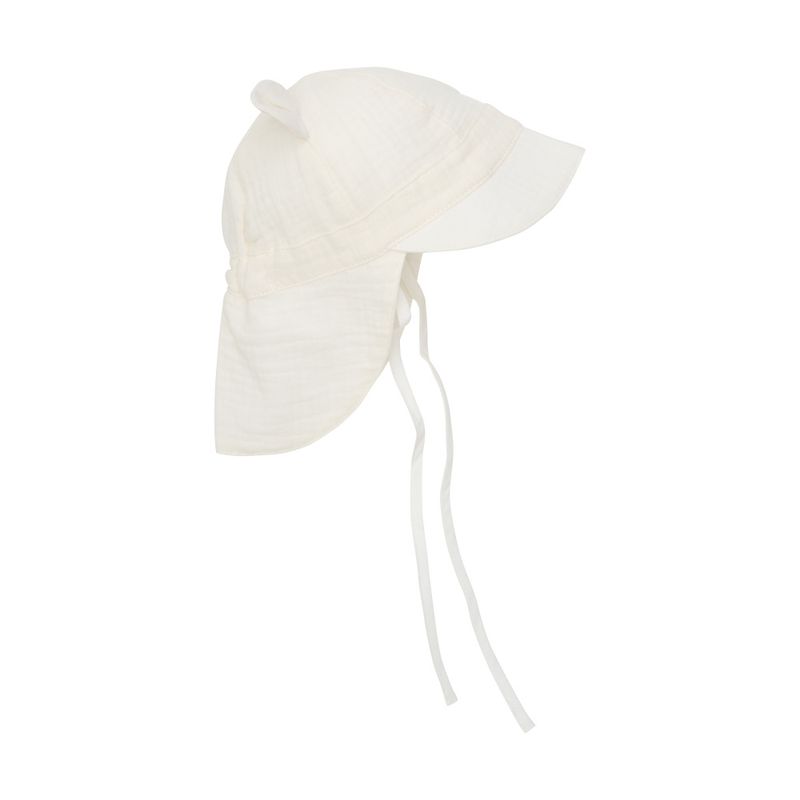 Huttelihut summer hat ears muslin antique white