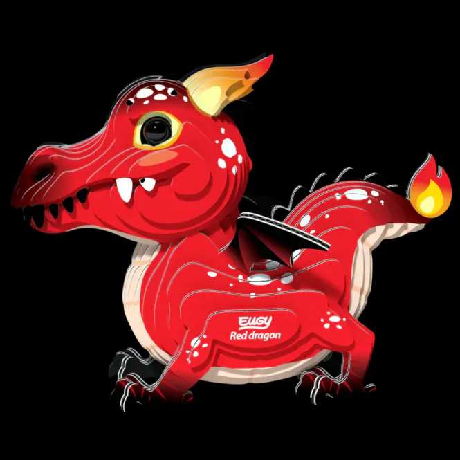 Hovedbilde Eugy 3D byggesett red dragon