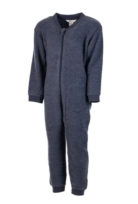 Salto Wooly ullfleecedress blå