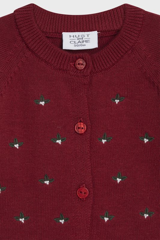 Hust & Claire Call cardigan teaberry