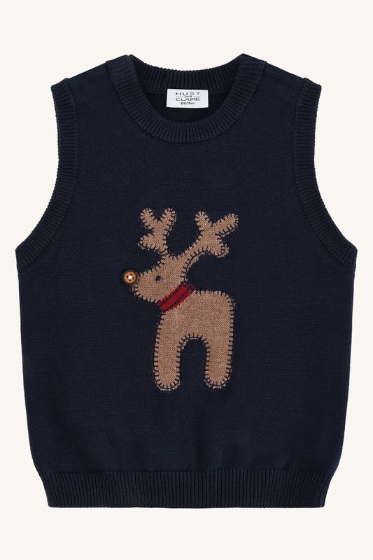 Hust & Claire Perry vest deer more navy
