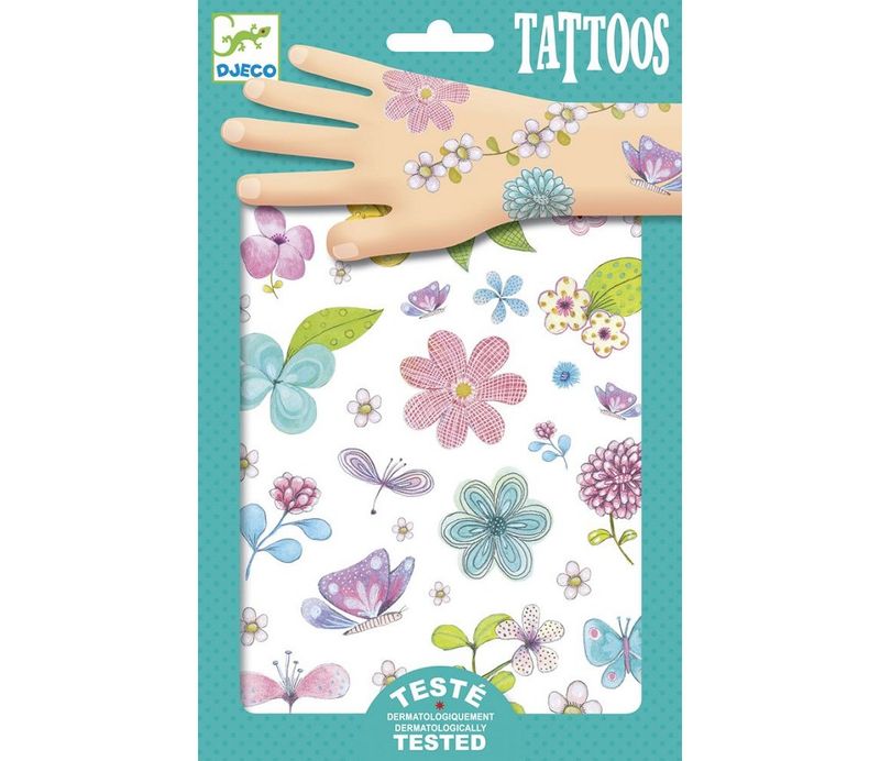 Djeco tattoveringer blomster