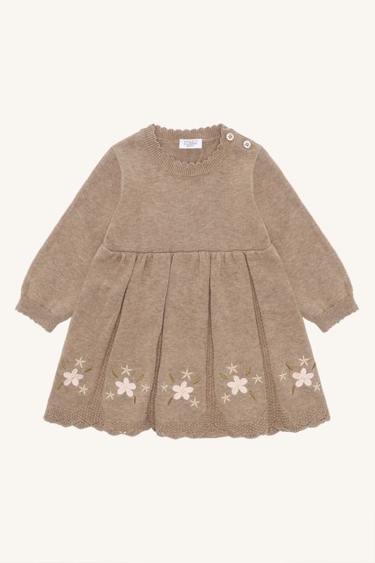 Hust & Claire Klara flower kjole biscuit