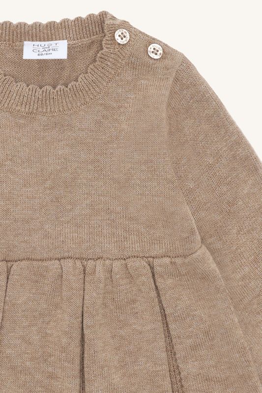 Hust & Claire Klara flower kjole biscuit