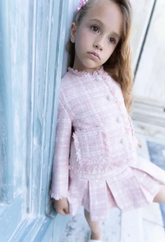 Prinsessefin Mathilde tweed jacket quartz