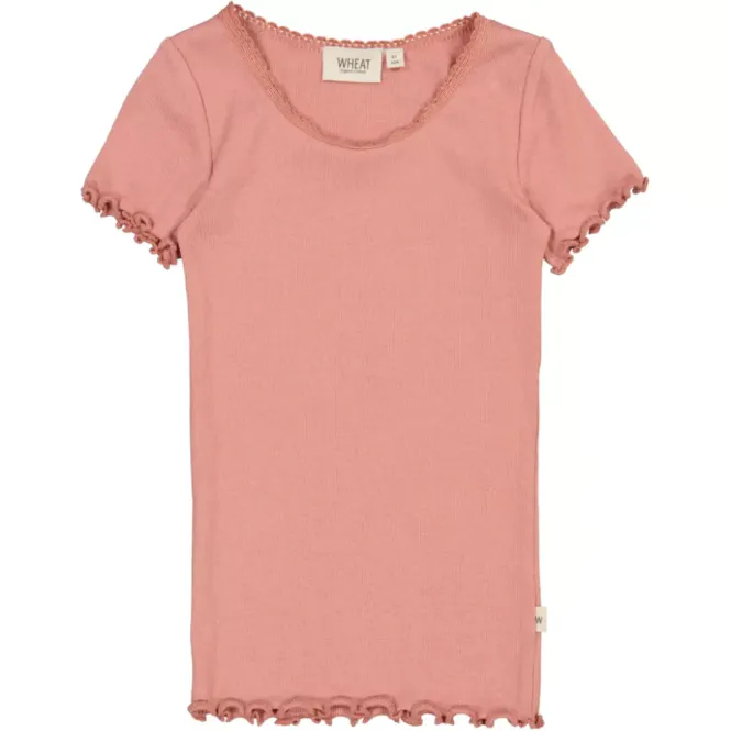 Hovedbilde Wheat rib tee lace old rose