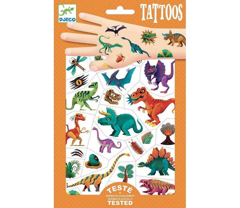 Djeco tattoveringer dinosaurer