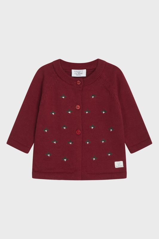 Hust & Claire Call cardigan teaberry